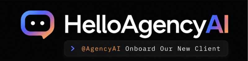 HelloAgencyAI AgencyAI banner